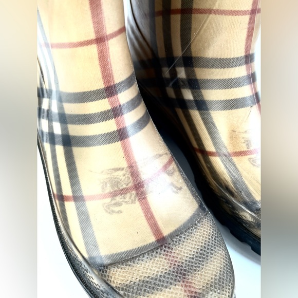 Burberry Nova Check Rubber Rain Boots - Picture 14 of 14
